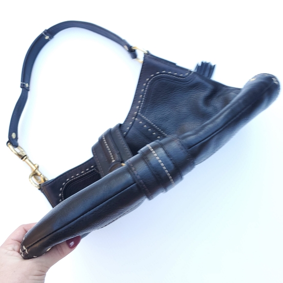 Gossip Girl COACH Black Hampton HOBO Bag - Picture 10 of 16